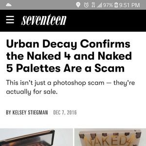 **NOT 4 SALE***  Urban Decay 4 and 5 palette